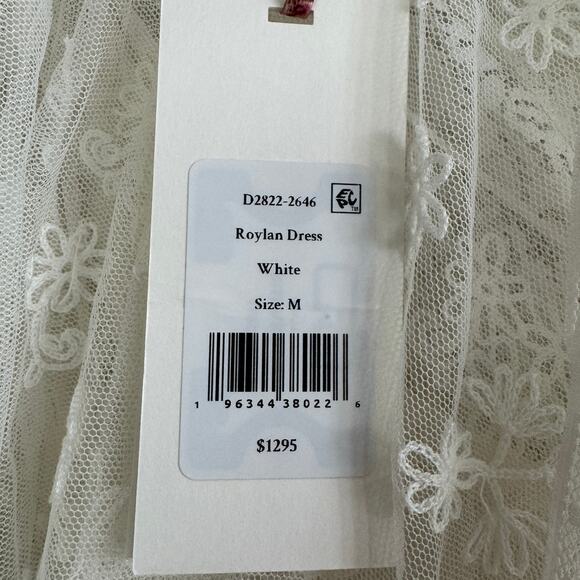 LoveShackFancy Roylan Lace Mesh Maxi Dress White - Picture 15 of 16